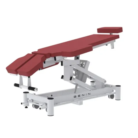 Table électrique d'ostéopathie avec déclive du plateau