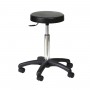 Tabouret assise ronde, base chromée Carina 40