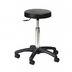 Tabouret assise ronde, base ABS noire Carina 40