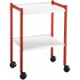 GUERIDON 2 PLATEAUX 400X600MM EPOXY BLEU
