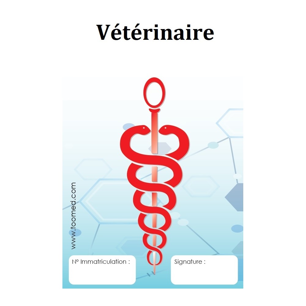 Caducée Vétérinaire prix avantageux chez Toomed