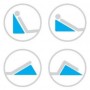 Coussin Triangulaire pour support et élévation du tronc, de la tête et des jambes - Orthia