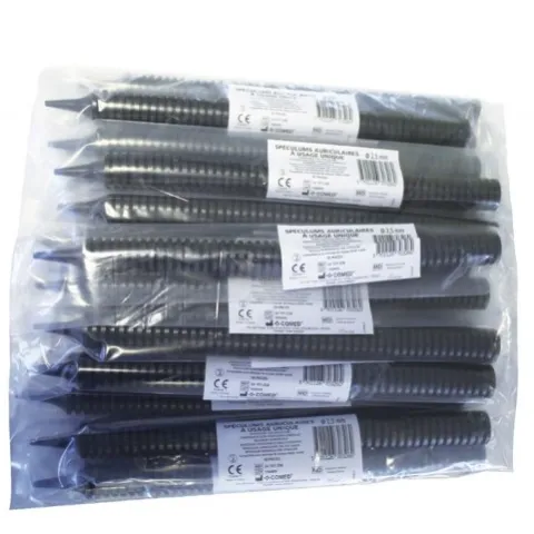 Sachet 50 spéculums auriculaires noirs grand modèle 2,5 MM ou 4 MM