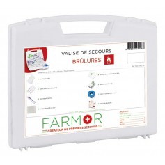 Valise de secours brûlures