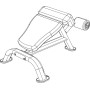 Banc de musculation Abdo Incliné -  BH FITNESS