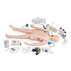 Mannequin de réanimation, avec simulateur ECG 
