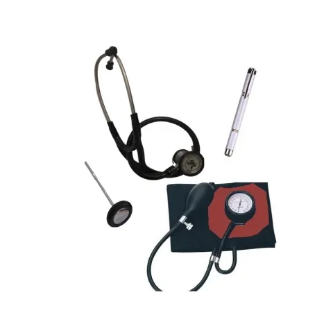 Kit médical : Tensiomètre French type, Stéthoscope Classic T, Marteau Babinski et Stylo Lampe