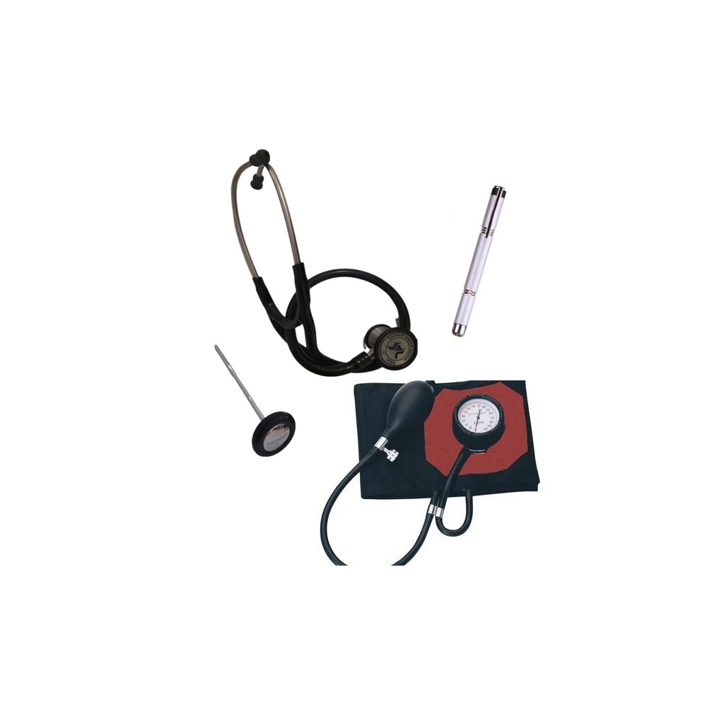 Kit médical : Tensiomètre, Stéthoscope Classic T, Marteau et Stylo