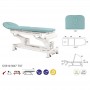 Table électrique bielle blanche technique + Tabouret offert