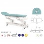 Table électrique bielle blanche technique + Tabouret offert