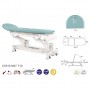 Table électrique bielle blanche technique + Tabouret offert