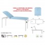 Table fixe en métal blanc 2 plans