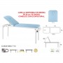 Table fixe en métal blanc 2 plans