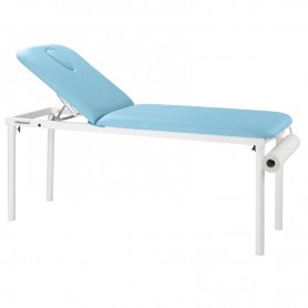 Table fixe en métal blanc 2 plans