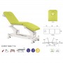 Table électrique bielle blanche 3 plans Ecopostural C5557