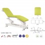 Table électrique bielle blanche 3 plans Ecopostural C5557