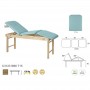 Table fixe bois naturel 3 plans