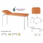 Table fixe en métal blanc spécialités