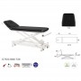 Table électrique ciseaux blanc 2 plans