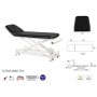 Table électrique ciseaux blanc 2 plans