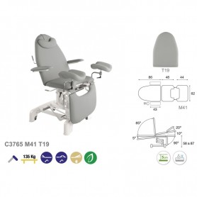 Fauteuil hydraulique blanc spécialités