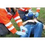 Fracture ouverte, jambe avec fonction de saignement