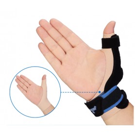 Conductrice PEAU-Attelle de Pouce Réversible pour Trigger Finger, Support Stabilisateur