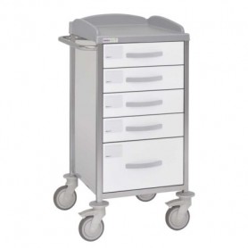 Chariot d'hôpital en acier inoxydable