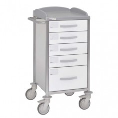 Chariot d'hôpital en acier inoxydable