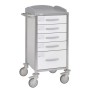 Chariot d'hôpital en acier inoxydable