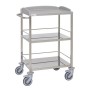 Chariot d'hôpital en acier inoxydable
