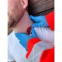 Moulage de plaie par coup de couteau au cou