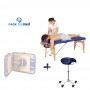 Pack table de massage Teqler + tabouret