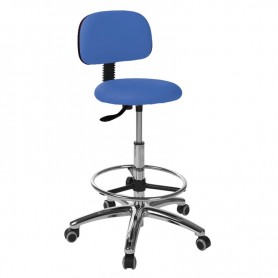 Tabouret circulaire base aluminium