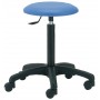 TABOURET LAQUÉ SUR ROULETTES