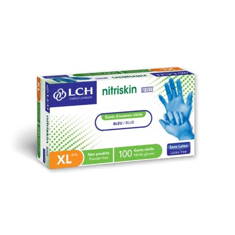 Gants d'examen Nitriskin non poudré manchette standard