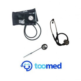 Pack Diagnostic : Stétho Double Tête + Tensiometre Regular + marteau