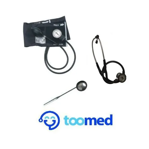 Pack Diagnostic : Stétho Double Tête + Tensiometre Regular + marteau
