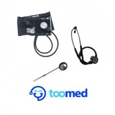 Pack Diagnostic : Stétho Double Tête + Tensiometre Regular + marteau