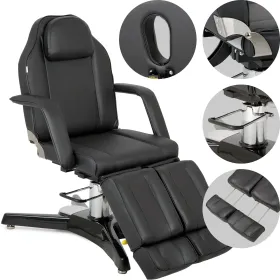 Fauteuil de beauté hydraulique MAX Nero à réglage pneumatique