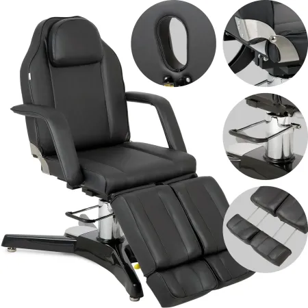 Fauteuil de beauté hydraulique MAX Nero à réglage pneumatique