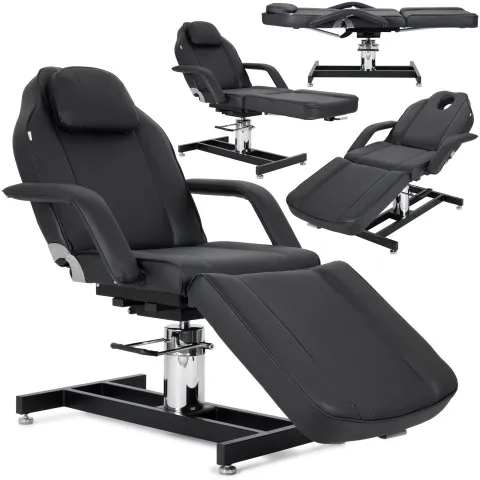 Fauteuil de beauté Theo Nero réglage pneumatique et hydraulique