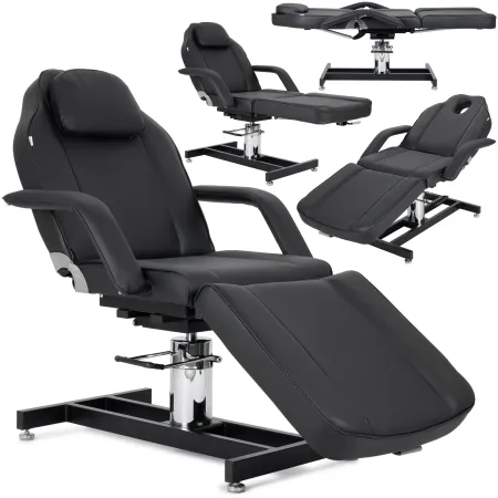 Fauteuil de beauté Theo Nero réglage pneumatique et hydraulique
