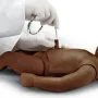 Mannequin de soins, nouveau-né, peau foncée