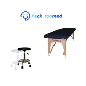 Pack toomed : Table ostéopathie pliante+Tabouret médical