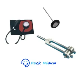 Pack médical : Tensiomètre French type , Marteau et Diapason
