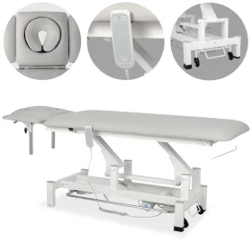 Table de massage électrique Fortis 4 ERGO avec barre de commande au pied Table de massage électrique Fortis 4 ERGO Habys