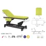 Table électrique 2 plans chassis noir  C5651 Ecopostural