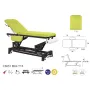 Table électrique 2 plans chassis noir  C5651 Ecopostural