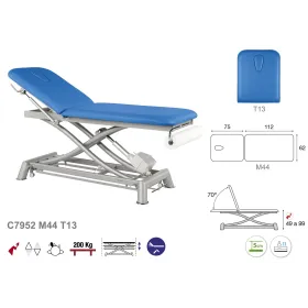 Table medicale électrique en 2 plans Barres Périphériques Ecopostural C7952 Table medicale électrique en 2 plans Barres Périphériques Ecopostural C7952